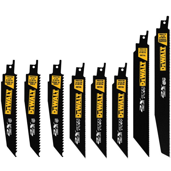 Dewalt 8pc Reciprocating Blade Set